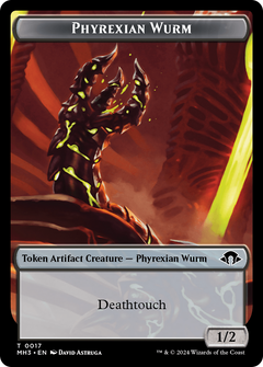 Phyrexian Wurm (TMH3-017) - Modern Horizons 3 Tokens Foil-1