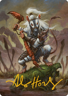 Ink-Eyes, Servant of Oni // Ink-Eyes, Servant of Oni (ABLB-050) - Bloomburrow Art Series (Borderless) Foil-1