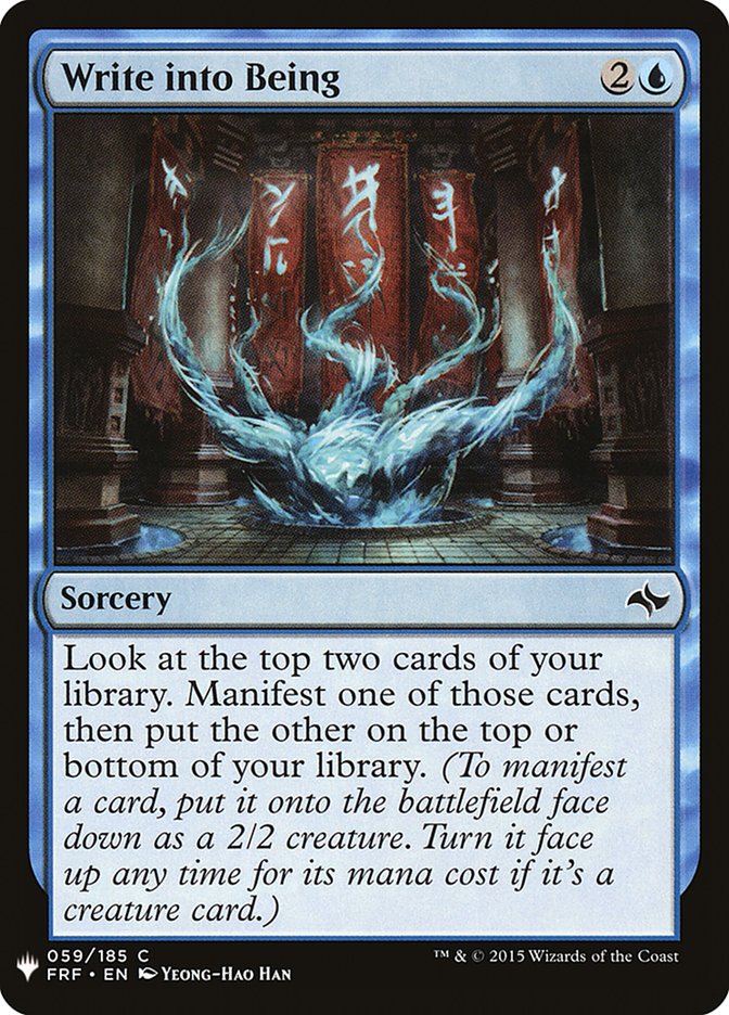 Write into Being [Mystery Booster]-1
