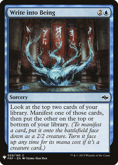 Write into Being [Mystery Booster]-1