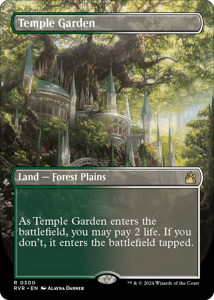Temple Garden (Borderless) [Ravnica Remastered]-1
