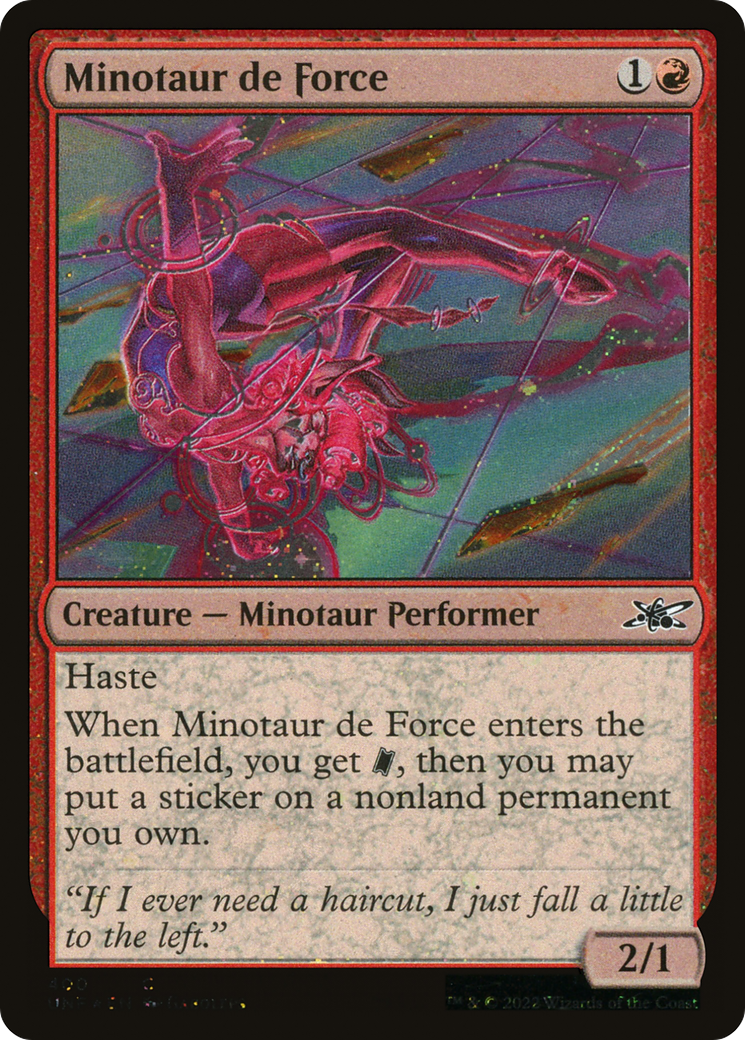 Minotaur de Force (Galaxy Foil) [Unfinity]-1