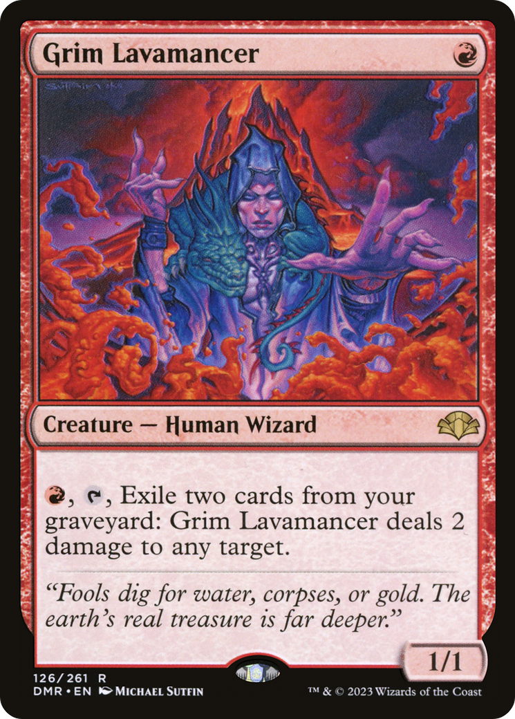 Grim Lavamancer [Dominaria Remastered]-1