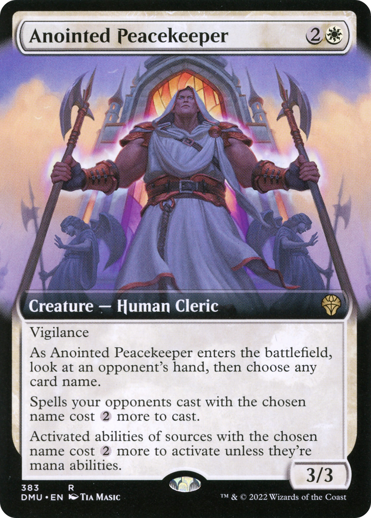 Anointed Peacekeeper (Extended Art) [Dominaria United]-1