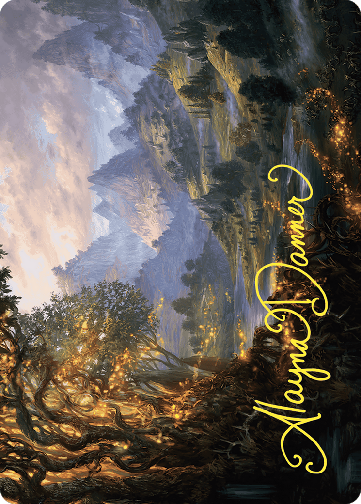 Evolving Wilds // Evolving Wilds (AWOE-047) - Wilds of Eldraine Art Series (Borderless)-1
