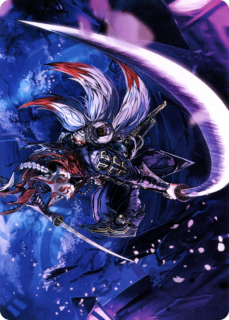 Blade-Blizzard Kitsune // Blade-Blizzard Kitsune (ANEO-047) - Neon Dynasty Art Series (Borderless)-3