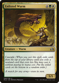 Enlisted Wurm [Planechase Anthology]-1