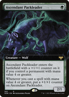 Ascendant Packleader (Extended Art) [Innistrad: Crimson Vow]-1