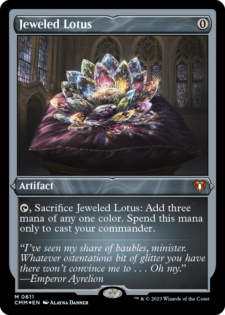 Jeweled Lotus (CMM-611) - Commander Masters Etched Foil-1
