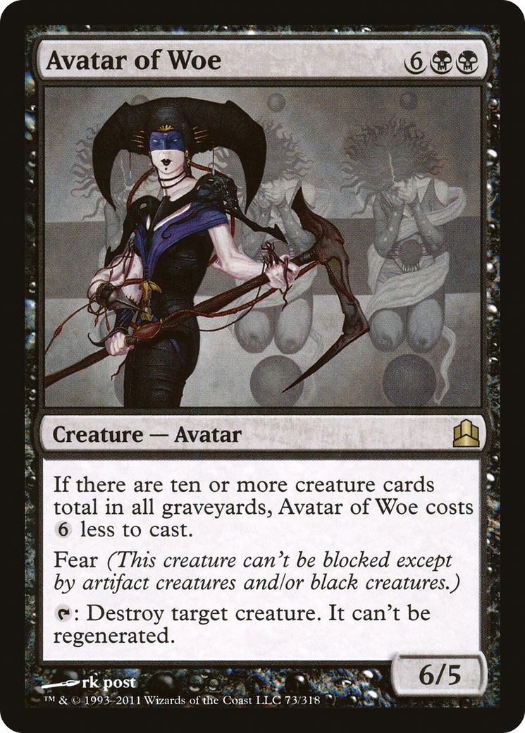 Avatar of Woe [Commander 2011]-1