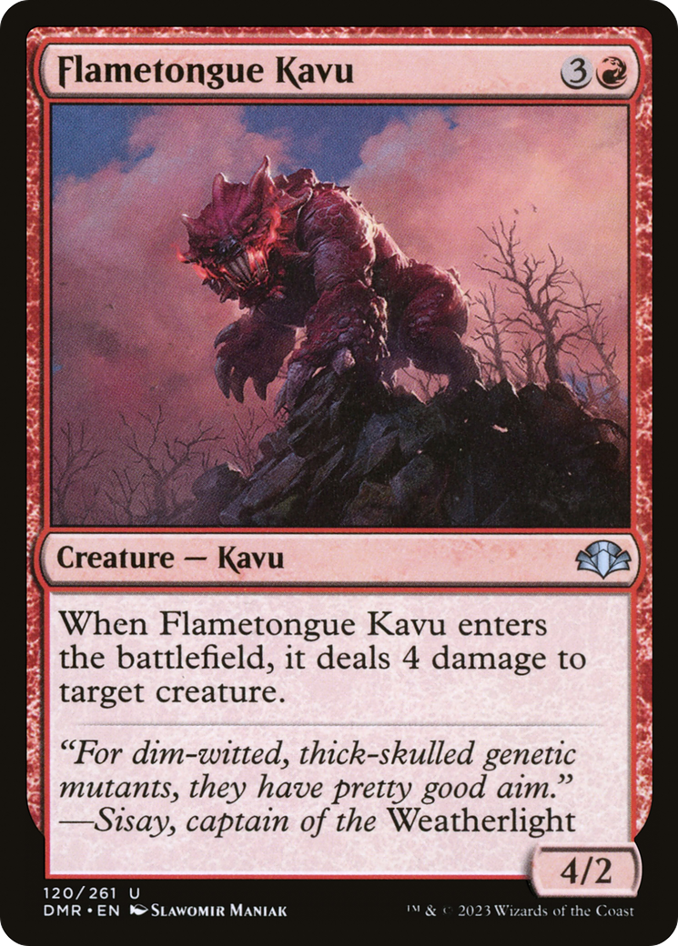 Flametongue Kavu [Dominaria Remastered]-1