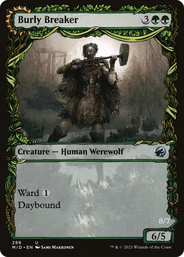 Burly Breaker // Dire-Strain Demolisher (Showcase Equinox) [Innistrad: Midnight Hunt]-3