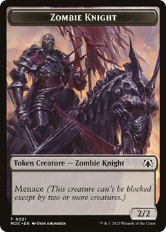 Zombie Knight (TMOC-021) - March of the Machine Commander Tokens-1