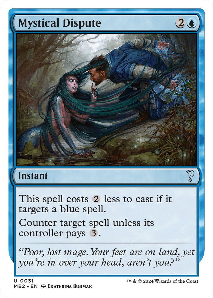 Mystical Dispute (White Border) [Mystery Booster 2]-1