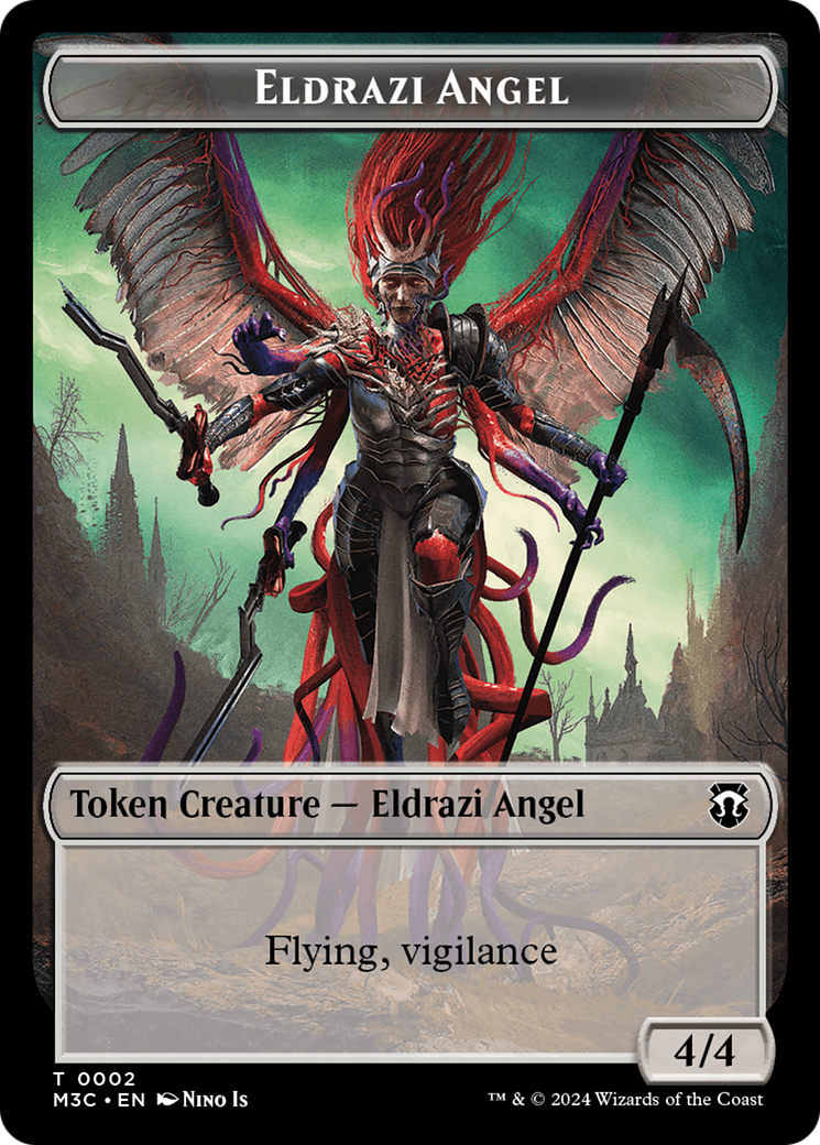 Eldrazi Angel // Copy Double-Sided Token [Modern Horizons 3 Commander Tokens]-1