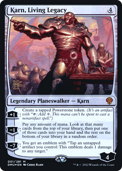 Karn, Living Legacy [Dominaria United Prerelease Promos]-1
