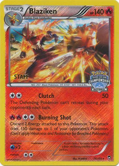 Blaziken (14/111) (Staff National Championship Promo) [XY: Furious Fists]-1