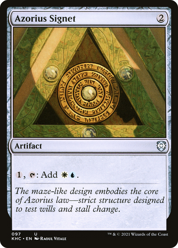 Azorius Signet [Kaldheim Commander]-1
