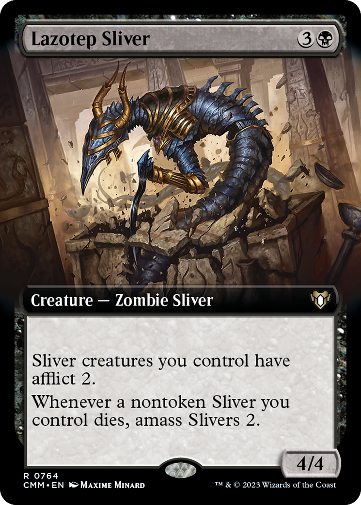 Lazotep Sliver (Extended Art) [Commander Masters]-1