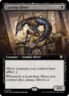 Lazotep Sliver (Extended Art) [Commander Masters]-1