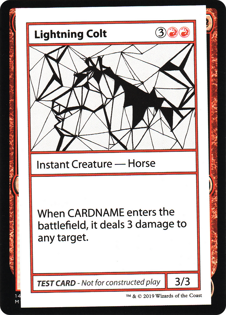Lightning Colt (2021 Edition) [Mystery Booster Playtest Cards]-1