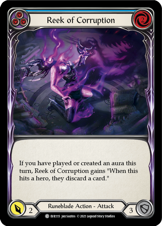 Reek of Corruption (Blue) [EVR115] (Everfest)  1st Edition Rainbow Foil-2