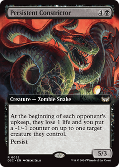 Persistent Constrictor (Extended Art) [Duskmourn: House of Horror Commander]-1