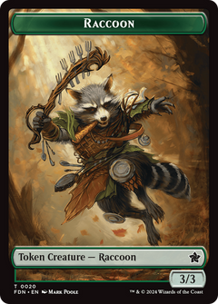 Raccoon (TFDN-020) - Foundations Tokens Foil-1