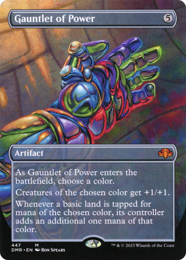 Gauntlet of Power (Borderless Alternate Art) [Dominaria Remastered]-1