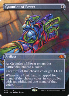 Gauntlet of Power (Borderless Alternate Art) [Dominaria Remastered]-1