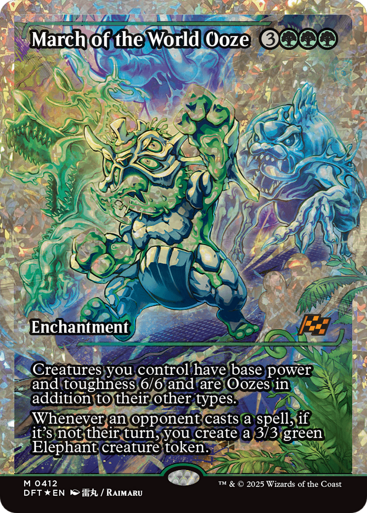 March of the World Ooze (Showcase) (Fracture Foil) [Aetherdrift]-1