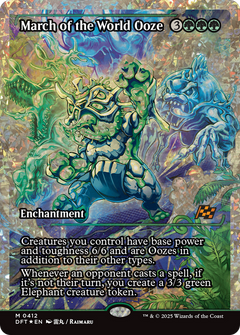 March of the World Ooze (Showcase) (Fracture Foil) [Aetherdrift]-1