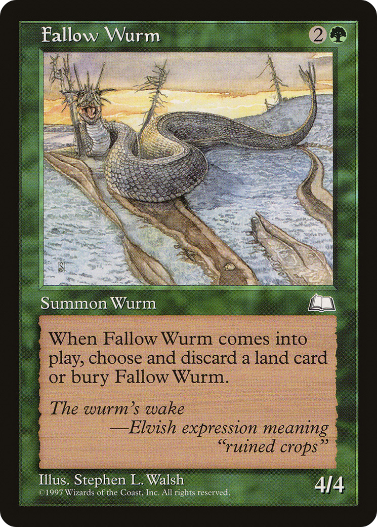 Fallow Wurm [Weatherlight]-1