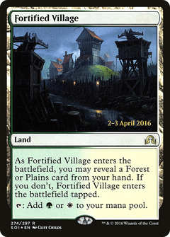 Fortified Village [Shadows over Innistrad Prerelease Promos]-1