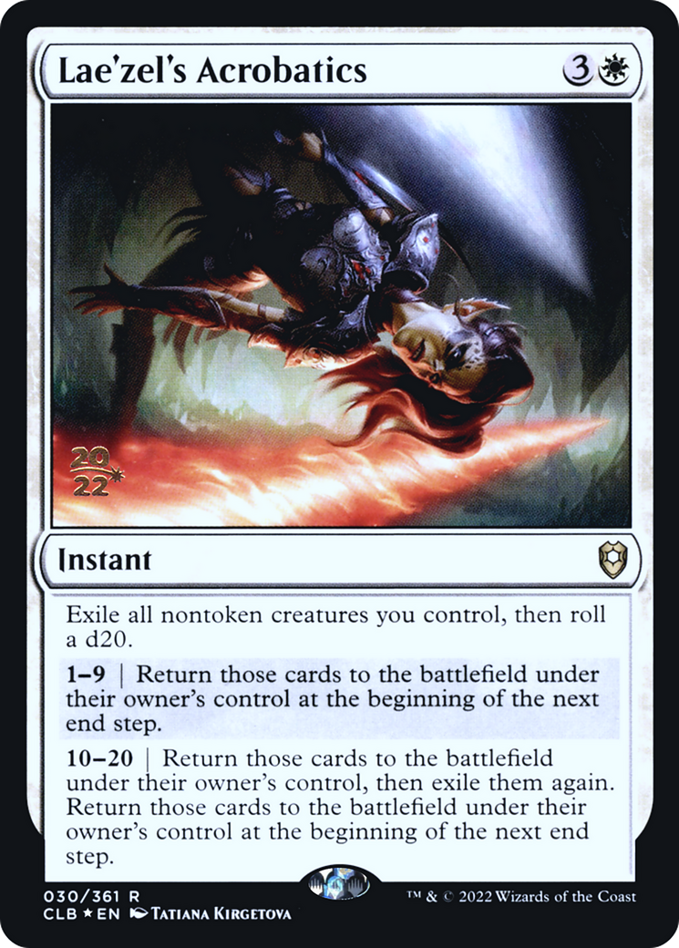Lae'zel's Acrobatics [Commander Legends: Battle for Baldur's Gate Prerelease Promos]-1