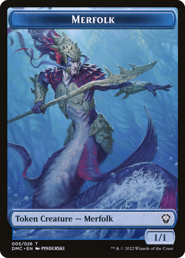 Merfolk (TDMU-005) - Dominaria United Tokens Foil-1
