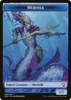 Merfolk (TDMU-005) - Dominaria United Tokens Foil-1