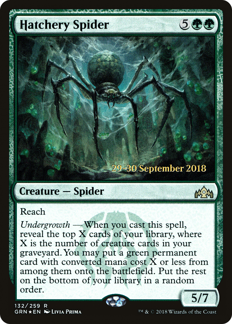 Hatchery Spider [Guilds of Ravnica Prerelease Promos]-1