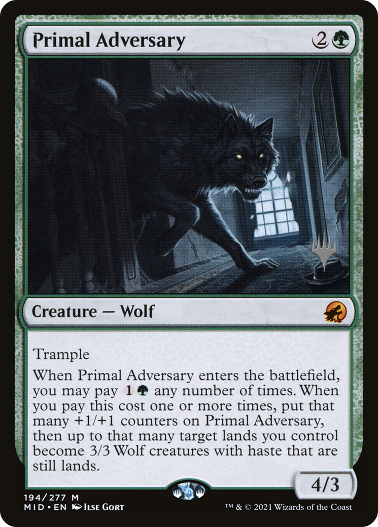 Primal Adversary (Promo Pack) [Innistrad: Midnight Hunt Promos]-1