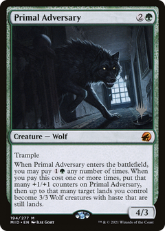 Primal Adversary (Promo Pack) [Innistrad: Midnight Hunt Promos]-1