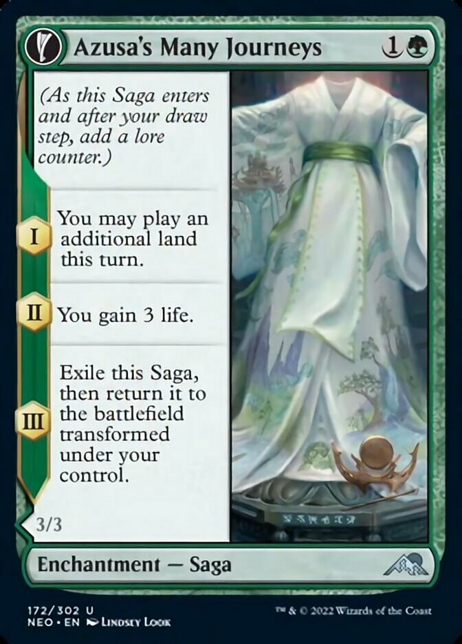 Azusa's Many Journeys // Likeness of the Seeker [Kamigawa: Neon Dynasty]-1