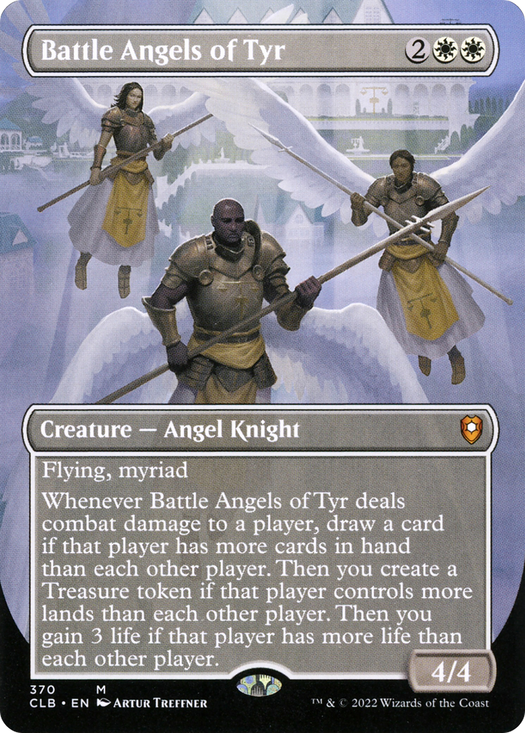 Battle Angels of Tyr (Borderless Alternate Art) [Commander Legends: Battle for Baldur's Gate]-1
