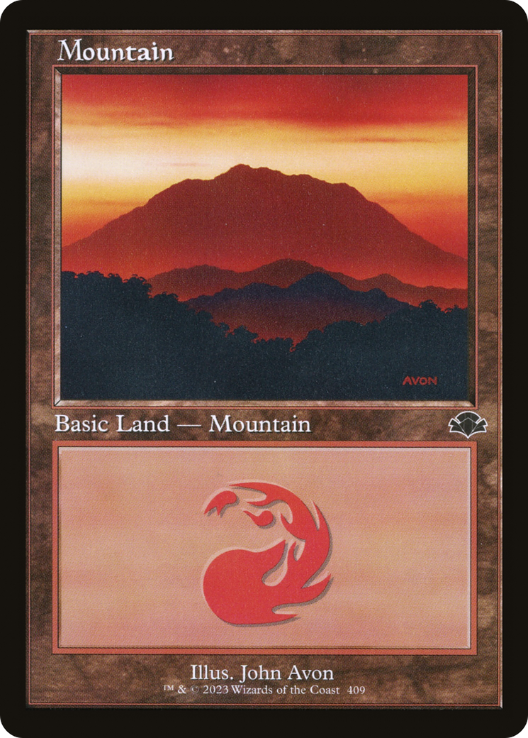 Mountain (409) (Retro) [Dominaria Remastered]-1