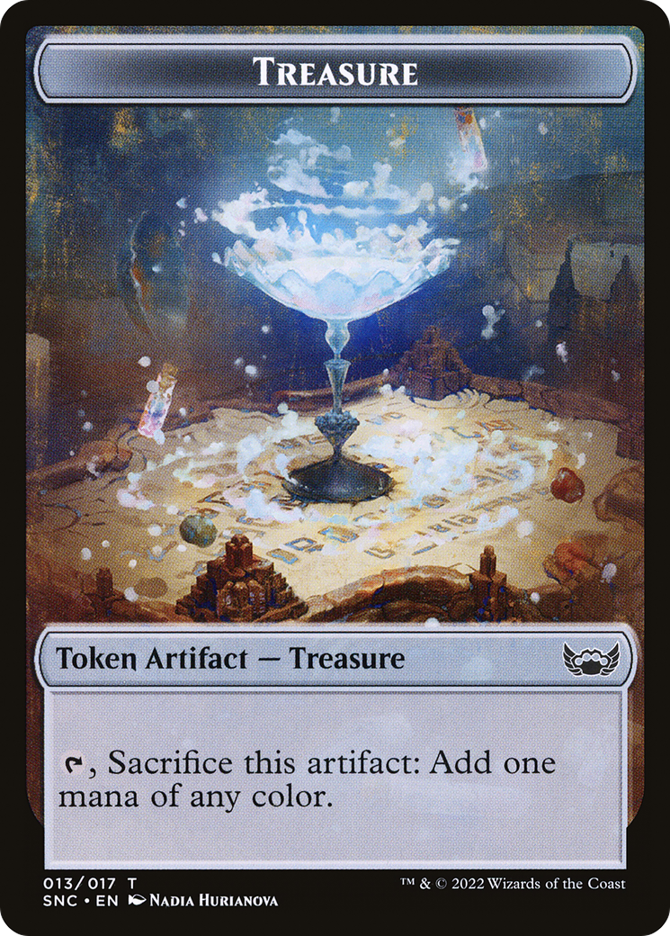 Treasure Token (017) (SNC-017) - Streets of New Capenna Tokens-1