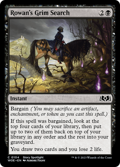 Rowan's Grim Search [Wilds of Eldraine]-1