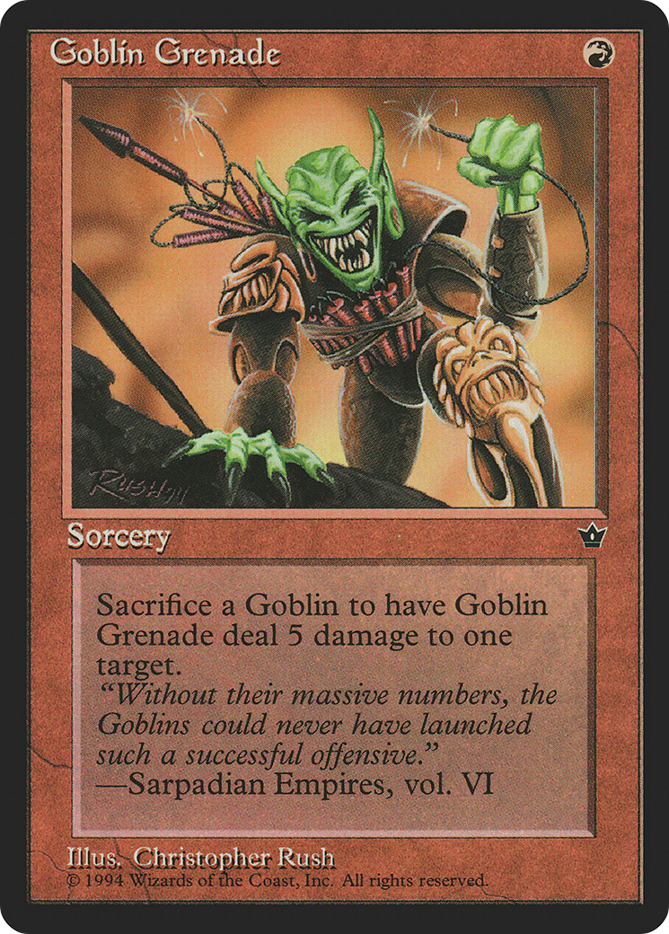 Goblin Grenade (Christopher Rush) [Fallen Empires]-1