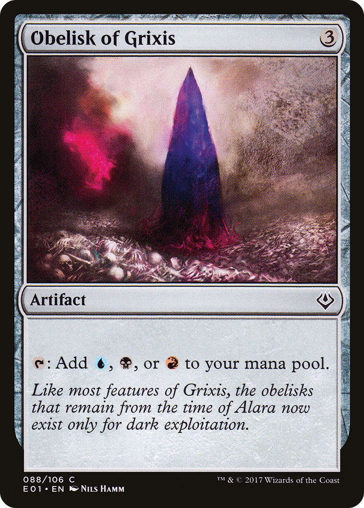 Obelisk of Grixis [Archenemy: Nicol Bolas]-1