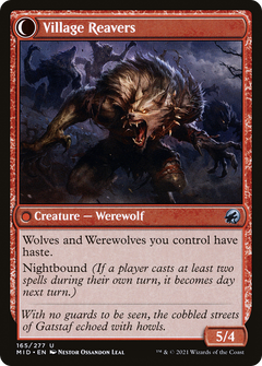 Village Watch (MID-165) - Innistrad: Midnight Hunt: (Double Faced Transform) Foil-2