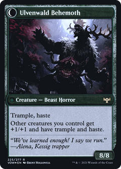 Ulvenwald Oddity (PRE-225) - Innistrad: Crimson Vow Promos: (Double Faced Transform) Foil-2