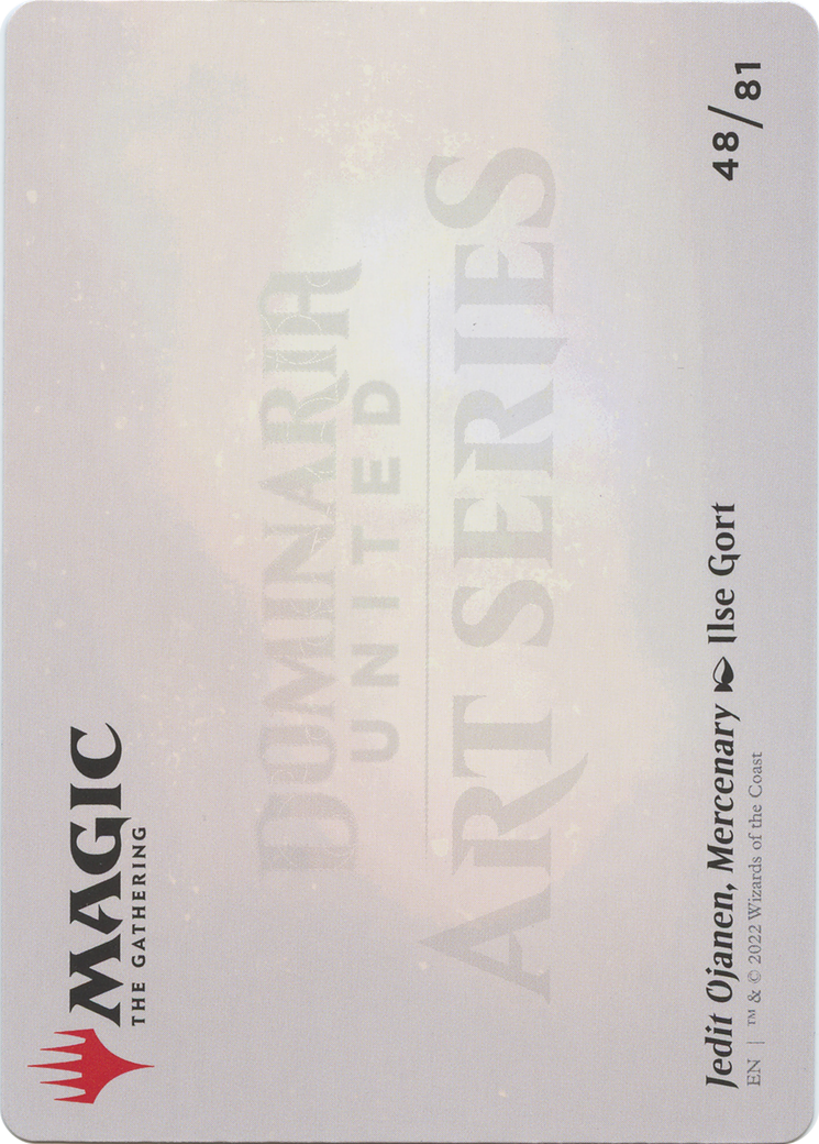 Jedit Ojanen, Mercenary // Jedit Ojanen, Mercenary (ADMU-048) - Dominaria United Art Series (Borderless) Foil-2